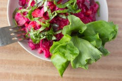 Salat, rote Rübe lizenzfreie stockfotos Salat, rote Rübe lizenzfreie stockfotos