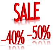Sale And Percent Number Stock Images