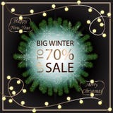 Sale banner template design. Sale poster of Christmas. Big winter sale discount. Graphic poster, geometric brochure, Christmas ca vector illustration Sale banner template design. Sale poster of Christmas. Big winter sale discount. Graphic poster, geometric brochure, Christmas ca vector illustration