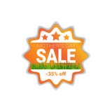 Sale för emblem för etikett för rabatt för affisch för shopping för moderdag vektor illustrationer Sale för emblem för etikett för rabatt för affisch för shopping för moderdag vektor illustrationer