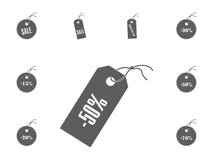 50 sale icon. Sale and discount vector illustration icons set. stock illustration 50 sale icon. Sale and discount vector illustration icons set. stock illustration