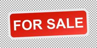 For sale. Red flat vector icon vector illustration For sale. Red flat vector icon vector illustration