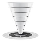 Sales or Conversion Funnel, Vector Graphics
