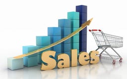 Sales Growth Chart Stock Photo Sales Growth Chart Stock Photo