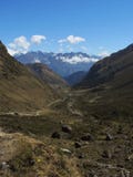 Salkantay Inca Trail dans Cusco, Pérou Photographie stock Salkantay Inca Trail dans Cusco, Pérou Photographie stock