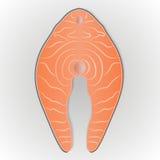 Salmon steak vector illustration Salmon steak vector illustration