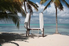 Salon spa on the beach Stock Photography Salon spa on the beach Stock Photography