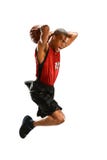 Salto do jogador de basquetebol imagem de stock royalty free Salto do jogador de basquetebol imagem de stock royalty free