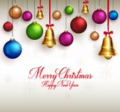 saluti realistici di Buon Natale 3D illustrazione vettoriale saluti realistici di Buon Natale 3D illustrazione vettoriale