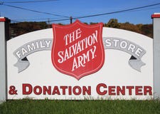 Salvation Army Donation Center royalty free stock photos Salvation Army Donation Center royalty free stock photos