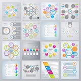Samling av infographicsbeståndsdelar i modern plan affärsstil vektor illustrationer Samling av infographicsbeståndsdelar i modern plan affärsstil vektor illustrationer