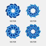 Samling av mallar för vektorlogodesign stock illustrationer Samling av mallar för vektorlogodesign stock illustrationer