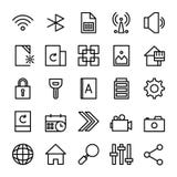 Samling av UI-väsentlighet för mobiltelefon eller rengöringsduk stock illustrationer Samling av UI-väsentlighet för mobiltelefon eller rengöringsduk stock illustrationer