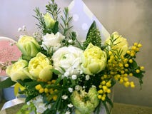 Sammans?ttning med f?rgrika blommor E Blommor st?nger sig upp isolerat p? bakgrund fotografering för bildbyråer Sammans?ttning med f?rgrika blommor E Blommor st?nger sig upp isolerat p? bakgrund fotografering för bildbyråer