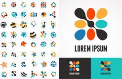 Sammlung abstrakte Ikonen und Symbole stock abbildung Sammlung abstrakte Ikonen und Symbole stock abbildung