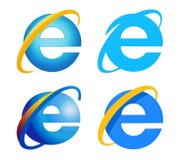 Sammlung von Internet Explorer-Logo stockfotografie Sammlung von Internet Explorer-Logo stockfotografie