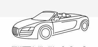 Samochodowej ikony kreskowej sztuki wektorowy projekt ilustracja wektor Samochodowej ikony kreskowej sztuki wektorowy projekt ilustracja wektor