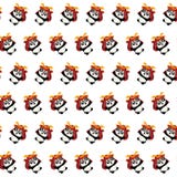 Samoeraienpanda - stickerpatroon 35 royalty-vrije illustratie Samoeraienpanda - stickerpatroon 35 royalty-vrije illustratie