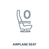 Samolotowa Seat ikona Konturu cienki kreskowy styl od lotniskowych ikon inkasowych Piksel doskonalić Samolotowa Seat ikona dla si royalty ilustracja Samolotowa Seat ikona Konturu cienki kreskowy styl od lotniskowych ikon inkasowych Piksel doskonalić Samolotowa Seat ikona dla si royalty ilustracja
