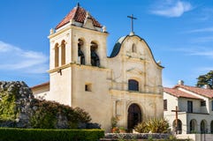 San Carlos Cathedral in Monterey, California royalty free stock photo San Carlos Cathedral in Monterey, California royalty free stock photo