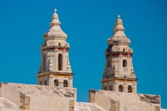 San Francisco de Campeche, Mexico: Cathedral in Campeche stock photography San Francisco de Campeche, Mexico: Cathedral in Campeche stock photography