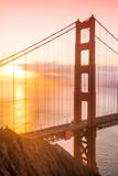 San Francisco Golden Gate Bridge At Sunrise Royalty Free Stock Photos San Francisco Golden Gate Bridge At Sunrise Royalty Free Stock Photos