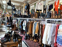 San Francisco, a vintage clothing store stock photo San Francisco, a vintage clothing store stock photo