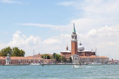 San Giorgio Maggiore Island and the marina, Venice, Italy Stock Images San Giorgio Maggiore Island and the marina, Venice, Italy Stock Images