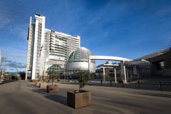 San Jose City Hall - San José, California, U.S.A. immagine stock libera da diritti San Jose City Hall - San José, California, U.S.A. immagine stock libera da diritti