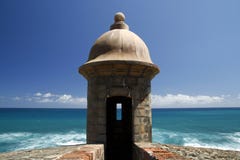 San Juan - Fort San Cristobal Guerite Royalty Free Stock Photography San Juan - Fort San Cristobal Guerite Royalty Free Stock Photography