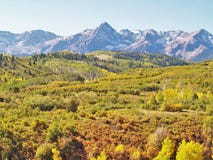 San Juan Mountains près d'Ouray, le Colorado photos libres de droits San Juan Mountains près d'Ouray, le Colorado photos libres de droits