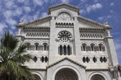 San Nicholas Cathedral, Monaco del od della facciata fotografia stock San Nicholas Cathedral, Monaco del od della facciata fotografia stock