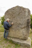 Italian famous sculptor Pinuccio Sciola Stock Images Italian famous sculptor Pinuccio Sciola Stock Images