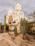San Xavier del Bac Mission en dehors de Tucson Arizona photos libres de droits San Xavier del Bac Mission en dehors de Tucson Arizona photos libres de droits