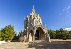 Sanctuary of Montserrat in Montferri, Tarragona, Catalonia. stock photography Sanctuary of Montserrat in Montferri, Tarragona, Catalonia. stock photography