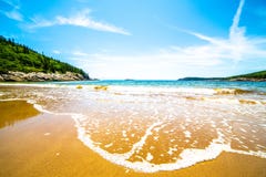 Sand Beach, Acadia National Park, Maine, USA royalty free stock photo Sand Beach, Acadia National Park, Maine, USA royalty free stock photo