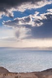 Sand beach on Dead Sea coast Stock Photo Sand beach on Dead Sea coast Stock Photo