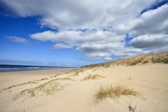 Sand Dunes Near To The Sea Royalty Free Stock Images