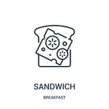 Sandwichikonenvektor von der Frühstückssammlung Dünne Linie Sandwichentwurfsikonen-Vektorillustration Lineares Symbol für Gebrauc stock abbildung Sandwichikonenvektor von der Frühstückssammlung Dünne Linie Sandwichentwurfsikonen-Vektorillustration Lineares Symbol für Gebrauc stock abbildung