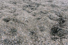 Sandy pebbles on the beach. The texture of sand and pebbles on the beach. Seashells royalty free stock photography Sandy pebbles on the beach. The texture of sand and pebbles on the beach. Seashells royalty free stock photography
