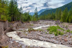 Sandy River in Mount Hood National Forest stock photo Sandy River in Mount Hood National Forest stock photo