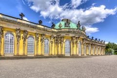 Sanssouci palace in Potsdam, Germany royalty free stock photography Sanssouci palace in Potsdam, Germany royalty free stock photography