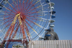 Wonder Wheel in Ibiza royalty free stock images Wonder Wheel in Ibiza royalty free stock images