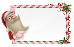Santa Christmas Sign Royalty Free Stock Images Santa Christmas Sign Royalty Free Stock Images