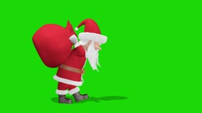 Merry Christmas and Happy New Year 2020 animation. Santa Claus