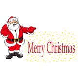 Christmas Santa Claus Cartoon Sign royalty free illustration Christmas Santa Claus Cartoon Sign royalty free illustration