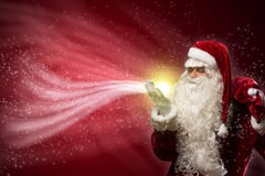 Santa Claus and the magic stock photos Santa Claus and the magic stock photos