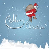 Santa Claus op een achtergrond vector illustratie Santa Claus op een achtergrond vector illustratie