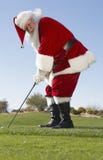 Santa Claus Playing Golf