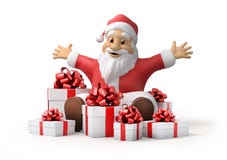Santa Claus With Gifts Royalty Free Stock Photo